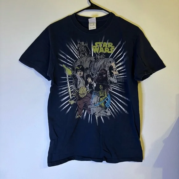 Vintage Star Wars Graphic Tee Fruit of the Loom Heavy Cotton Men’s Medium - Picture 1 of 7